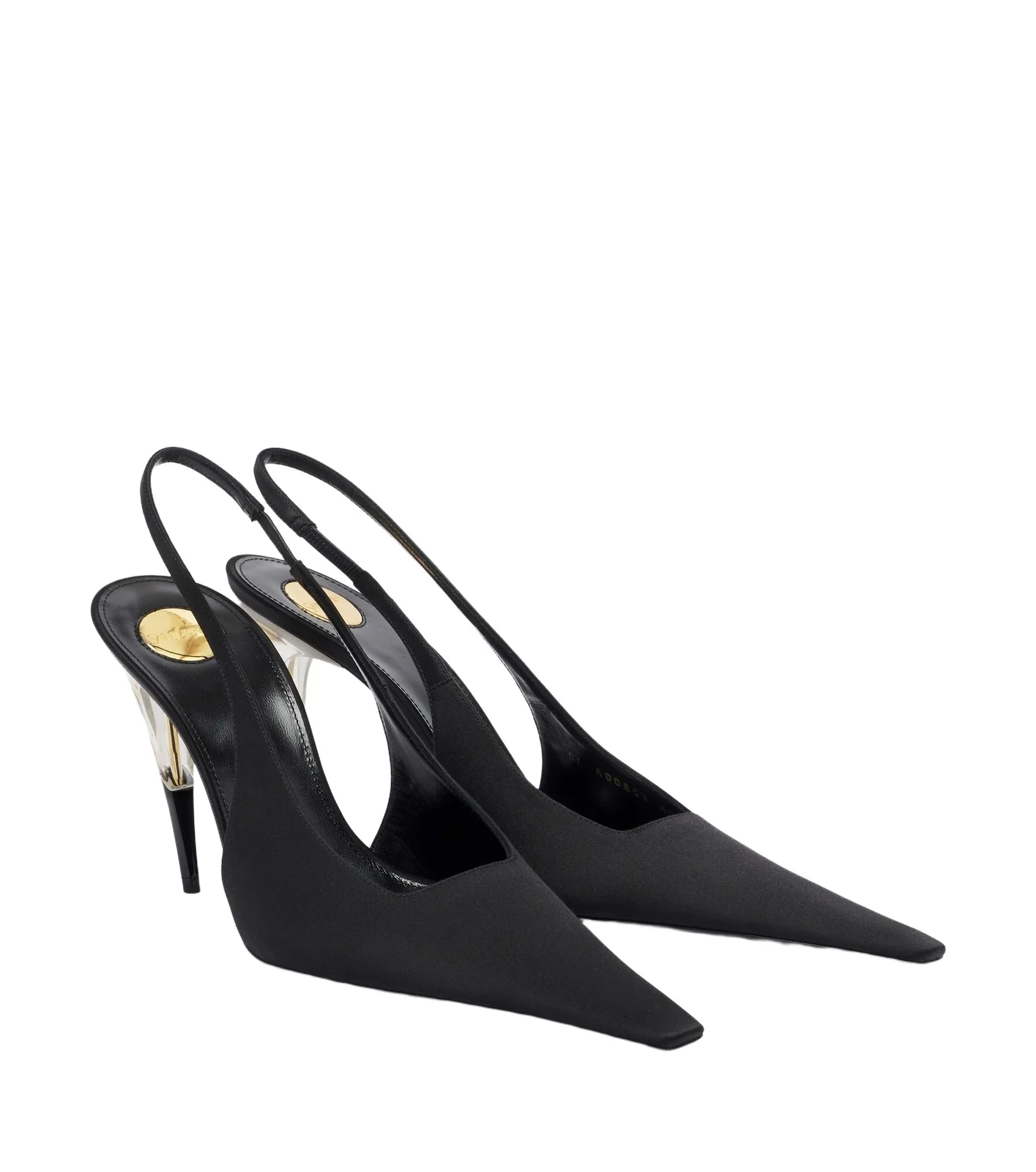 Goya satin slingback pumps Goya satin slingback pumps