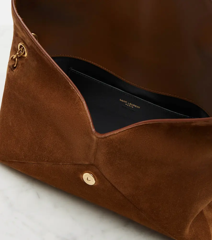 Saint Laurent Cassandre Large suede shoulder bag | Thumbnail 3 Saint Laurent Cassandre Large suede shoulder bag | Thumbnail 3