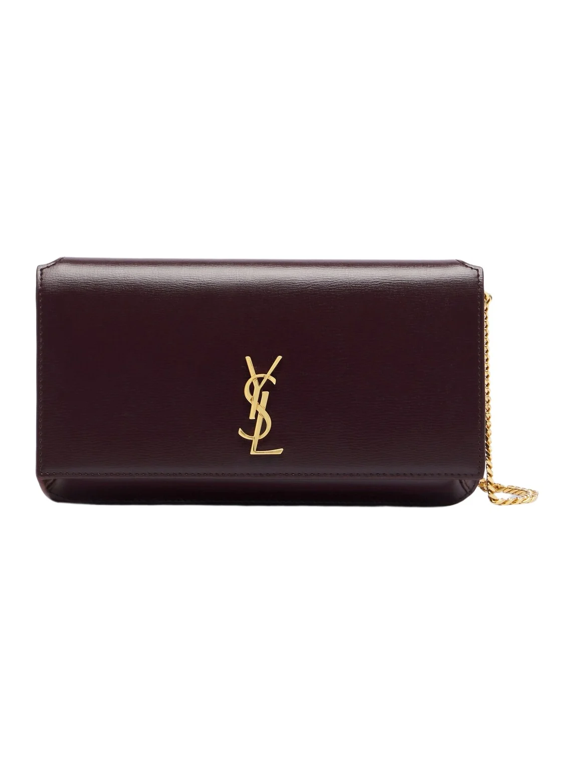 Saint Laurent Cassandre leather phone pouch