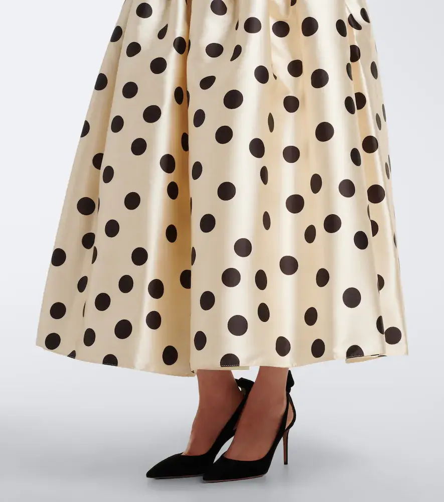 The New Arrivals Ilkyaz Ozel Leyla polka-dot satin bustier gown | Thumbnail 5