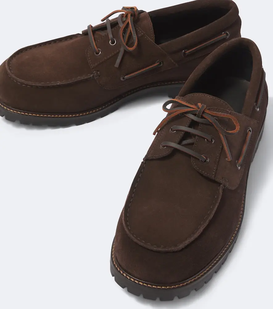 Studio Nicholson Guston suede boat shoes | Thumbnail 5