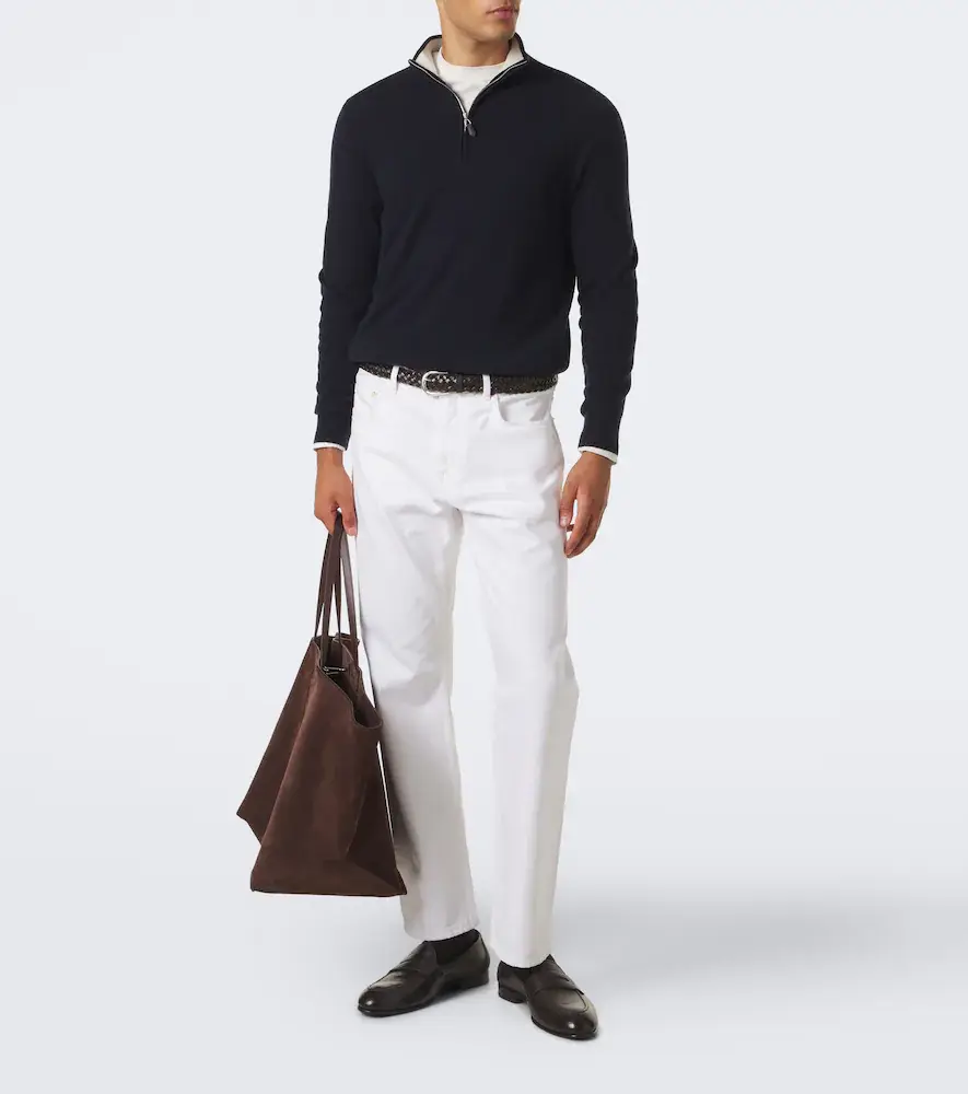 Arch4 Mr Fenchurch cashmere half-zip sweater | Thumbnail 4