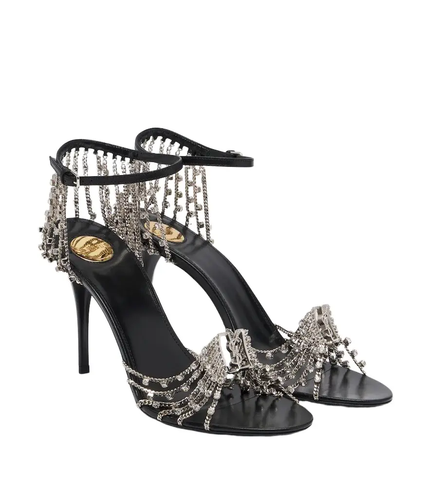 Saint Laurent Babylone embellished sandals | Image 1 Saint Laurent Babylone embellished sandals | Image 1
