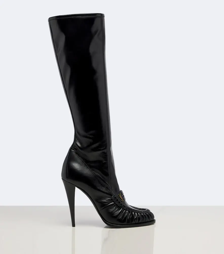 Saint Laurent Le Loafer leather knee-high boots | Thumbnail 4
