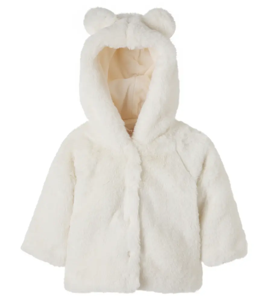Patachou Baby hooded teddy coat | Image 1 Patachou Baby hooded teddy coat | Image 1