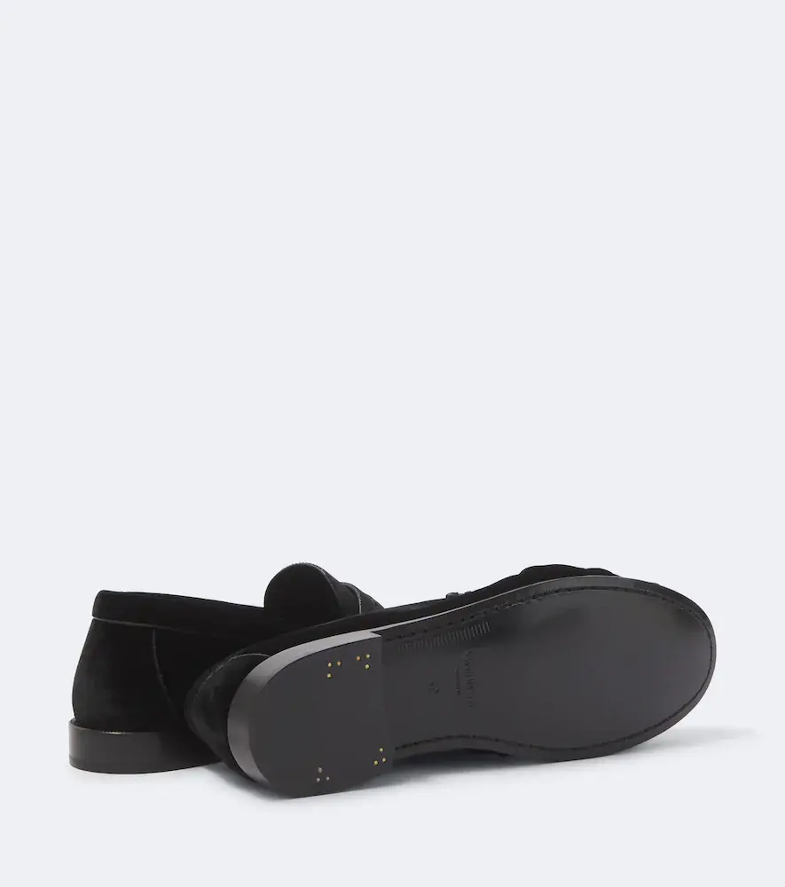 Saint Laurent Le Loafer velvet penny loafers | Thumbnail 2