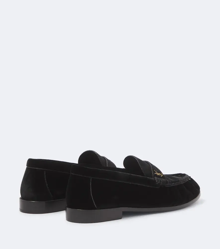 Saint Laurent Le Loafer velvet penny loafers | Thumbnail 6