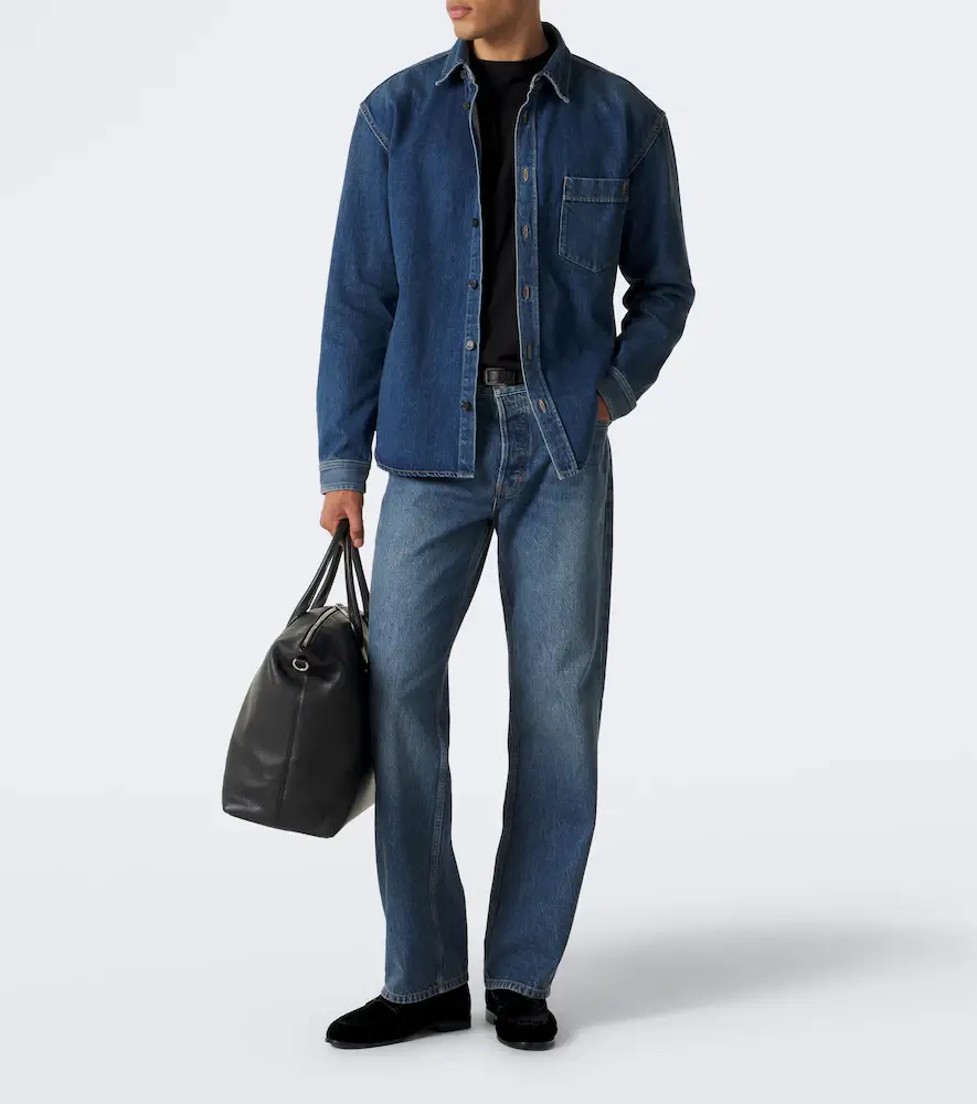 Saint Laurent Cassandre denim shirt | Thumbnail 3