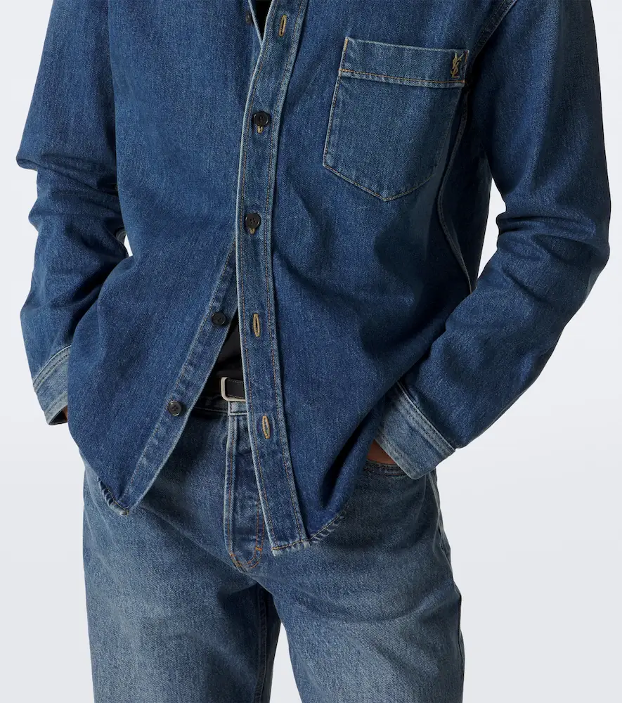 Saint Laurent Cassandre denim shirt | Thumbnail 4