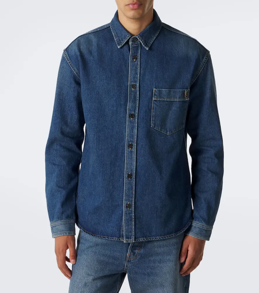 Saint Laurent Cassandre denim shirt | Thumbnail 6