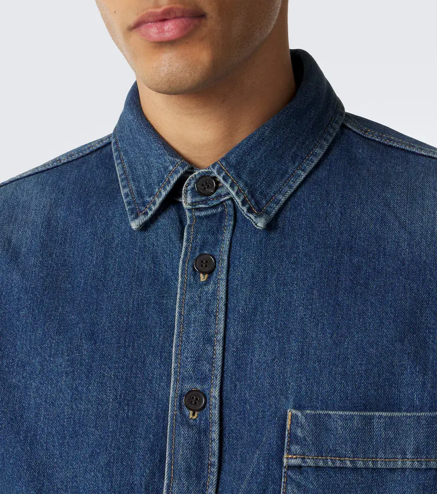 Saint Laurent Cassandre denim shirt | Thumbnail 7