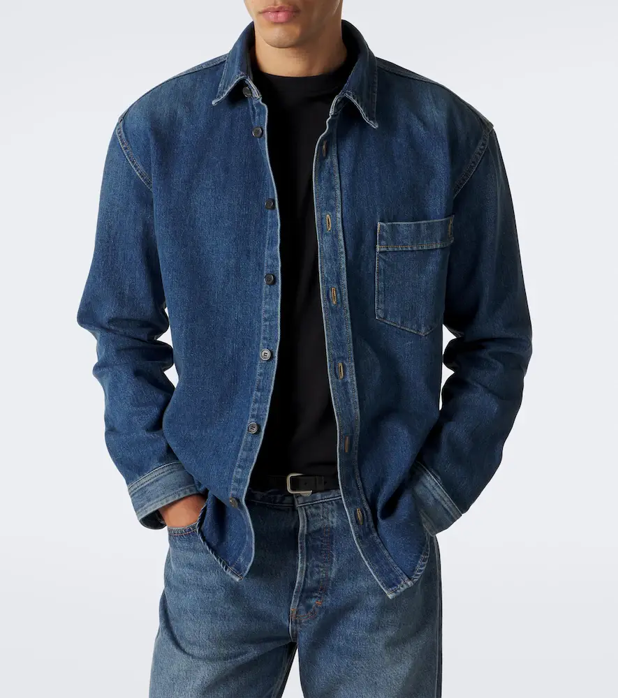Saint Laurent Cassandre denim shirt | Thumbnail 8