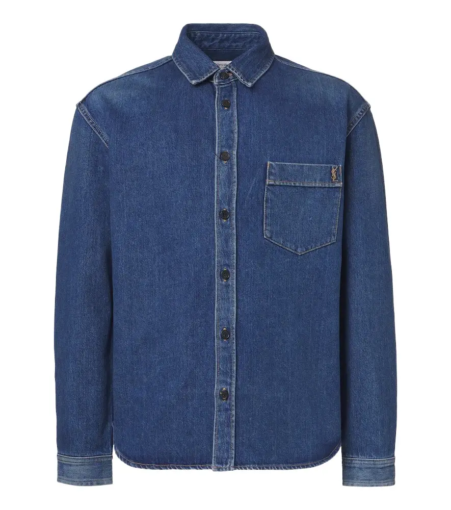 Saint Laurent Cassandre denim shirt | Image 1 Saint Laurent Cassandre denim shirt | Image 1