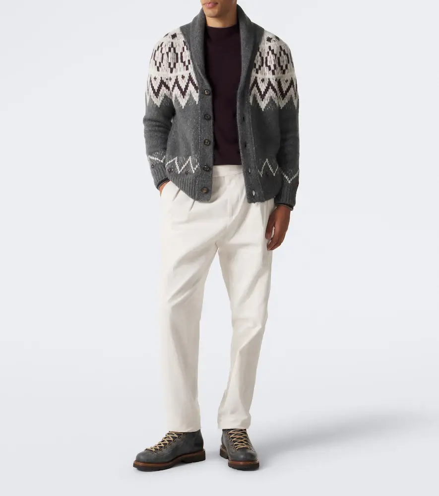 ELEVENTY Cashmere and silk jacquard cardigan | Thumbnail 2 ELEVENTY Cashmere and silk jacquard cardigan | Thumbnail 2