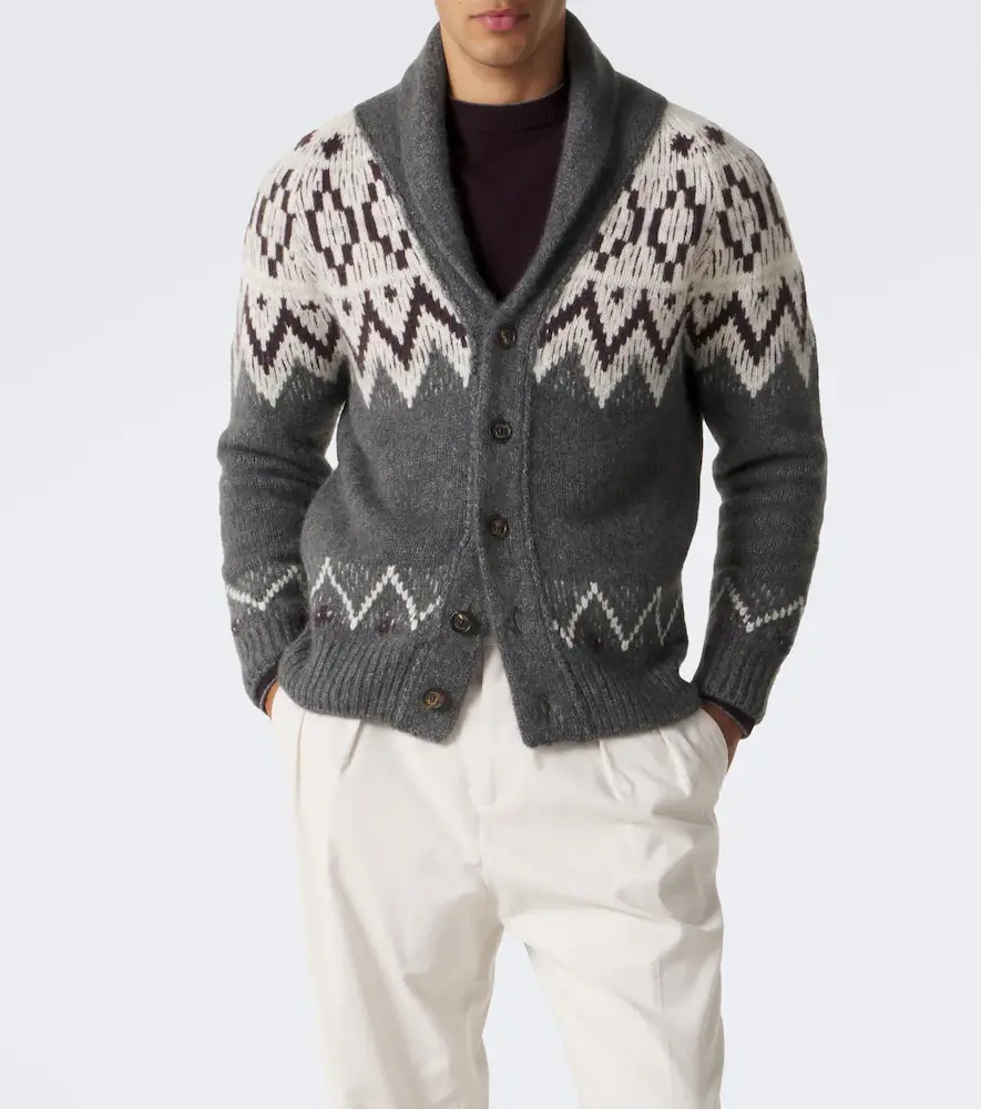 ELEVENTY Cashmere and silk jacquard cardigan | Thumbnail 3 ELEVENTY Cashmere and silk jacquard cardigan | Thumbnail 3
