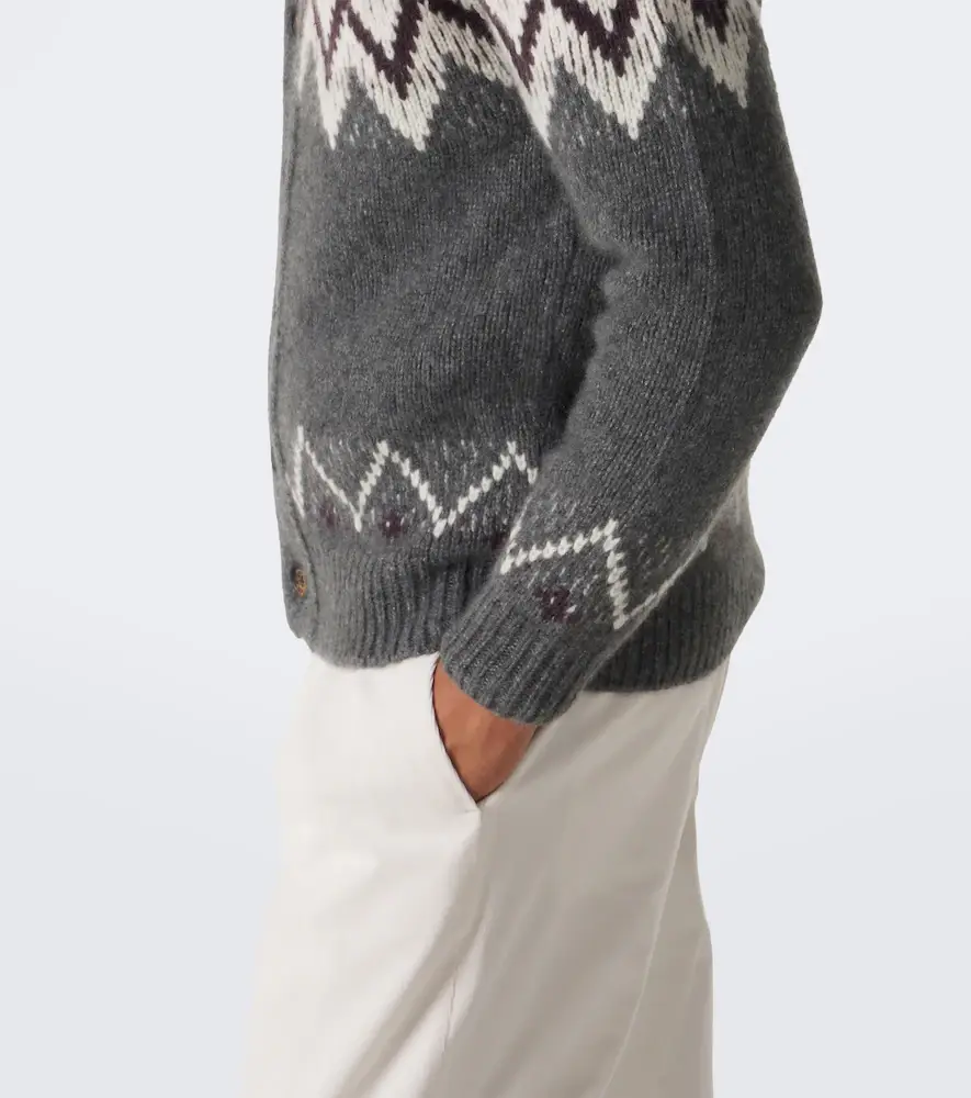 ELEVENTY Cashmere and silk jacquard cardigan | Thumbnail 6 ELEVENTY Cashmere and silk jacquard cardigan | Thumbnail 6