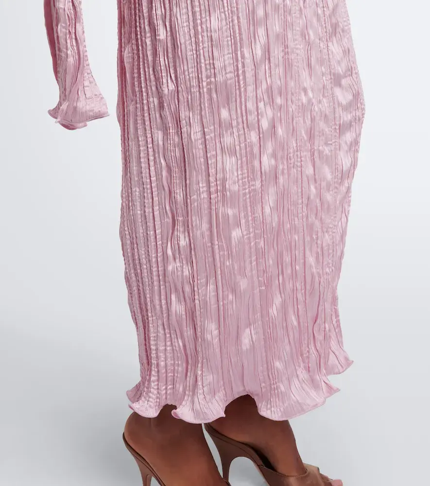 Posse Esme scarf-detail satin maxi dress | Thumbnail 7