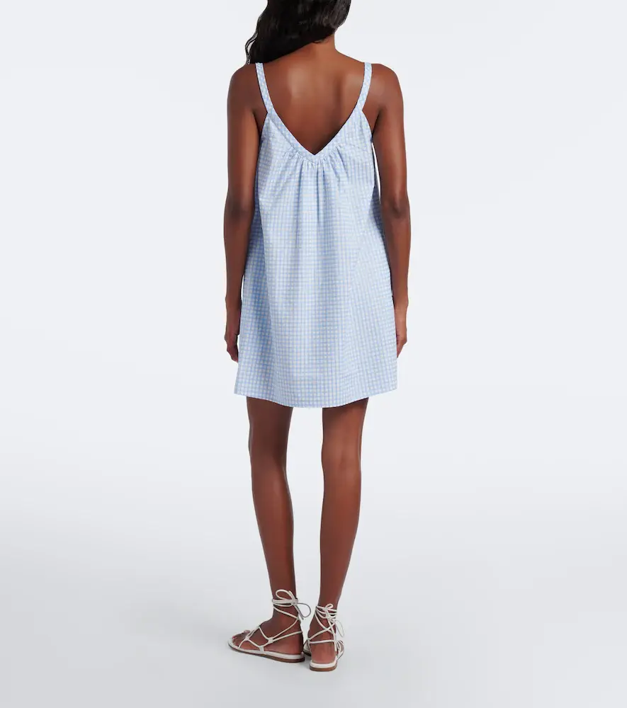 Posse Lila gingham cotton minidress | Thumbnail 4 Posse Lila gingham cotton minidress | Thumbnail 4