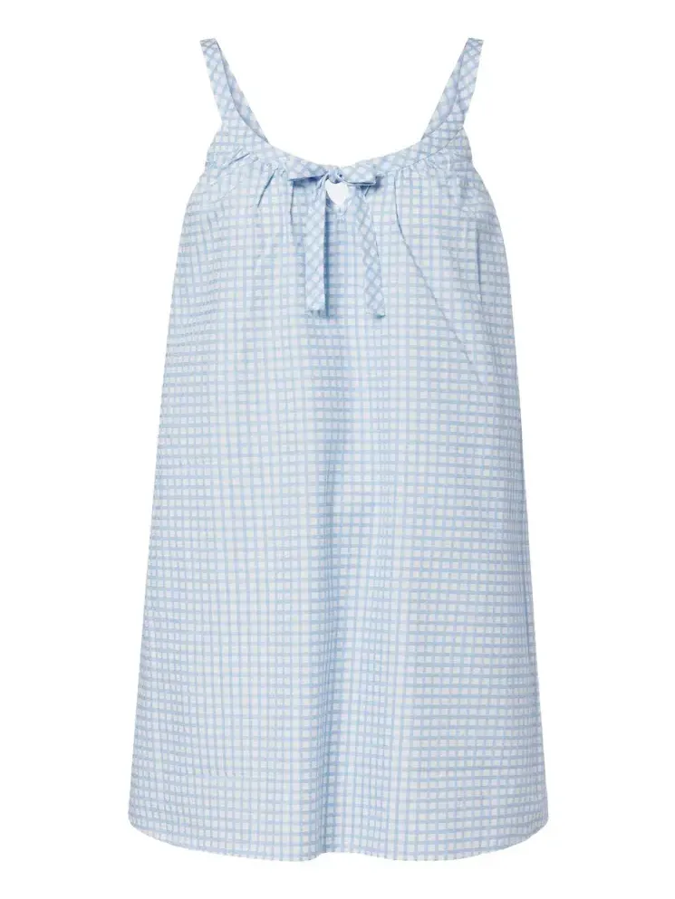 Lila gingham cotton minidress Lila gingham cotton minidress