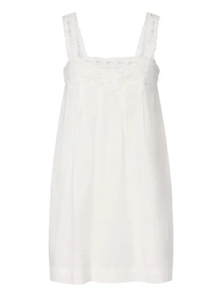 Veda crochet-trimmed cotton minidress Veda crochet-trimmed cotton minidress