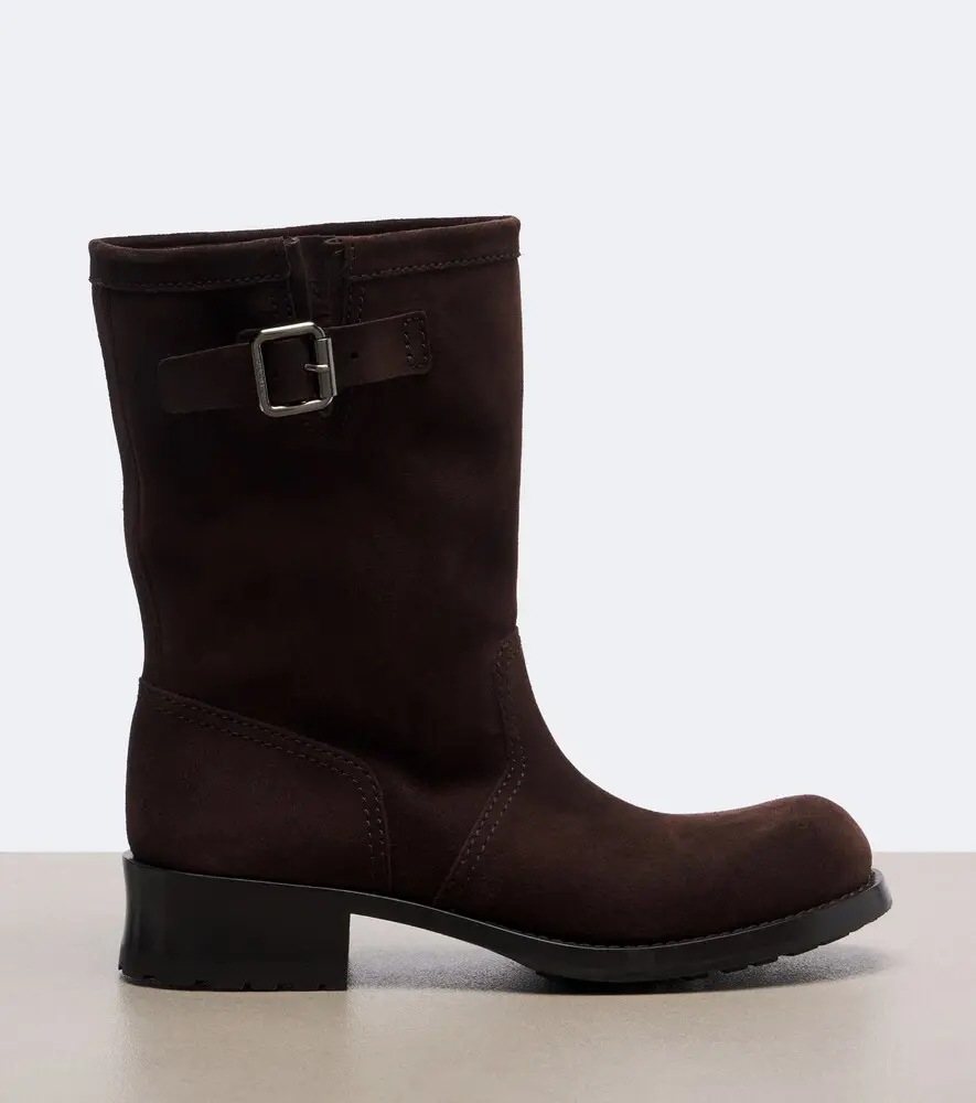 Prada Shard suede biker boots | Thumbnail 2 Prada Shard suede biker boots | Thumbnail 2