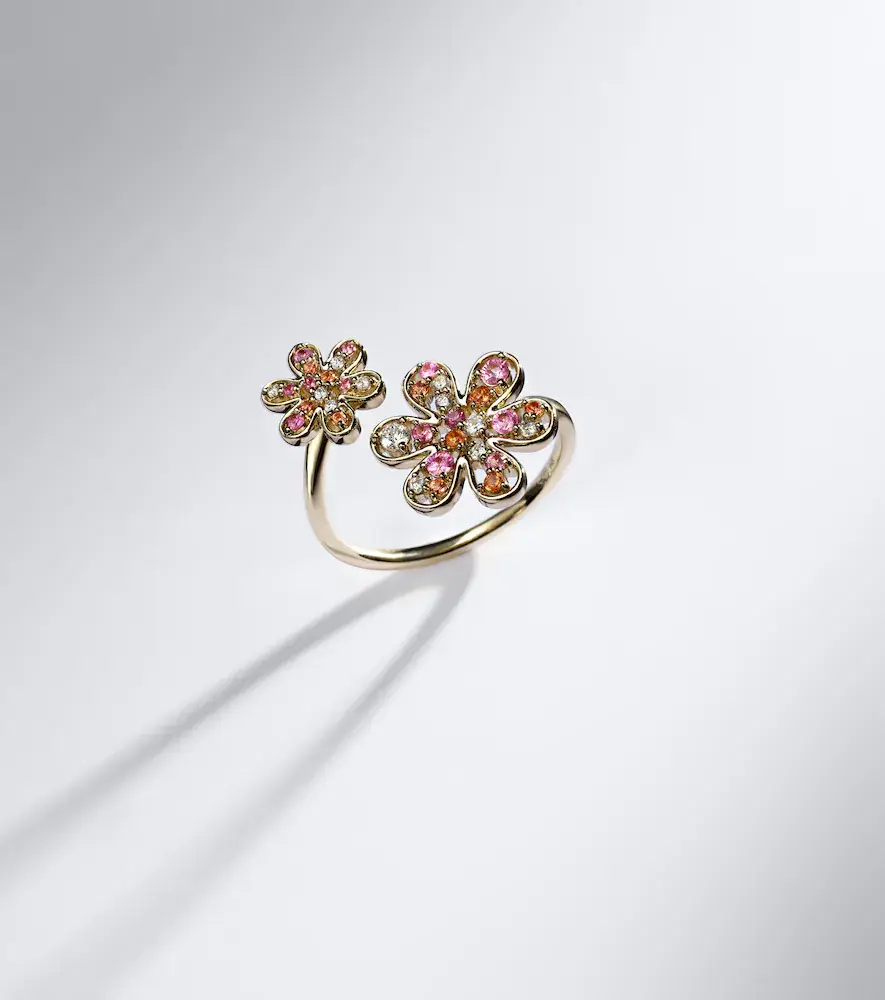 Sydney Evan 14kt gold ring with sapphires and diamonds | Thumbnail 5 Sydney Evan 14kt gold ring with sapphires and diamonds | Thumbnail 5