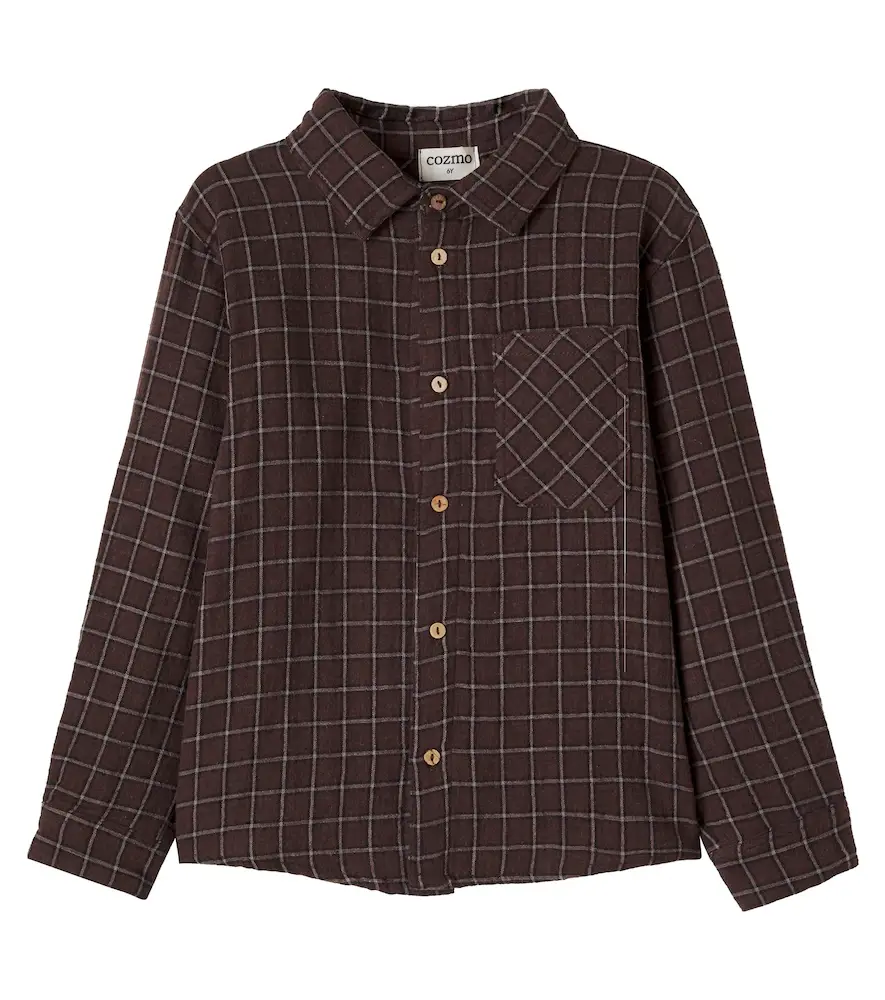 Cozmo Turin checked cotton flannel shirt | Image 1 Cozmo Turin checked cotton flannel shirt | Image 1