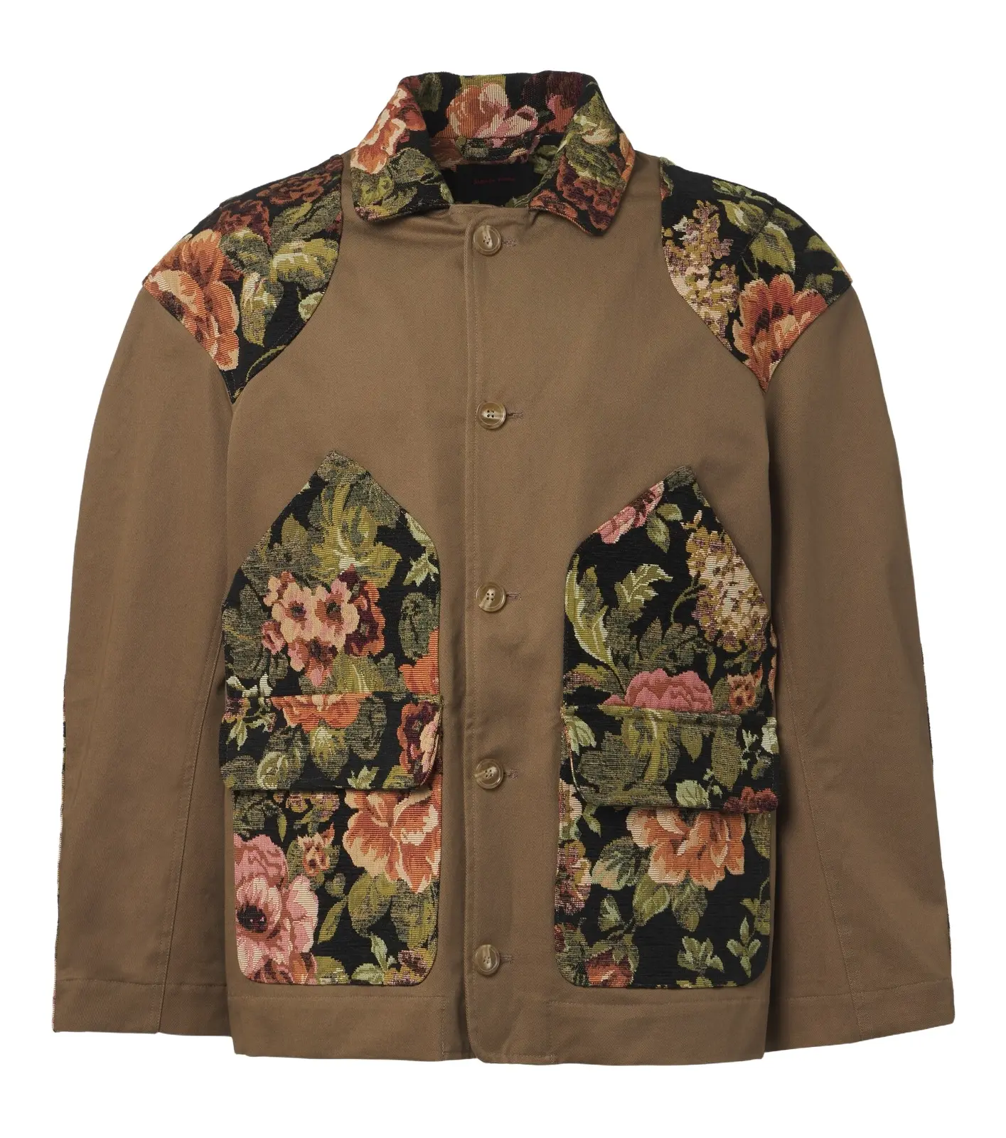 Floral patchwork cotton jacket Floral patchwork cotton jacket