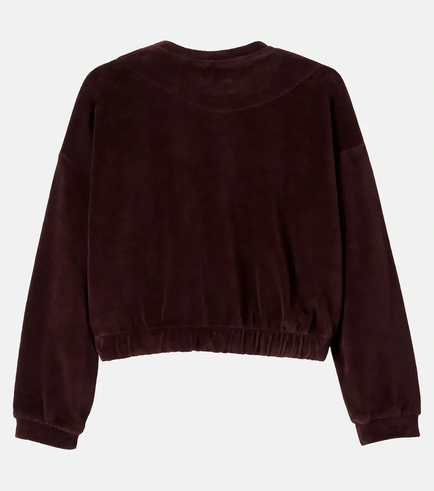 Cozmo Fara cotton-blend velvet sweatshirt | Thumbnail 2 Cozmo Fara cotton-blend velvet sweatshirt | Thumbnail 2
