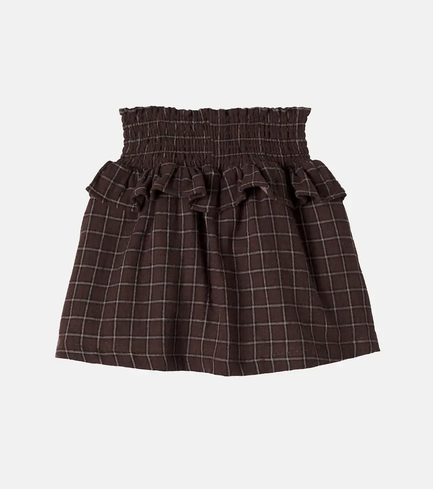 Cozmo Baia checked cotton flannel skirt | Thumbnail 2 Cozmo Baia checked cotton flannel skirt | Thumbnail 2