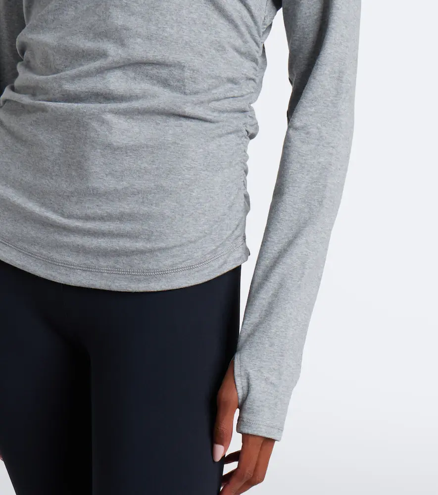 adidas by Stella McCartney Logo jersey half-zip hoodie | Thumbnail 2 adidas by Stella McCartney Logo jersey half-zip hoodie | Thumbnail 2