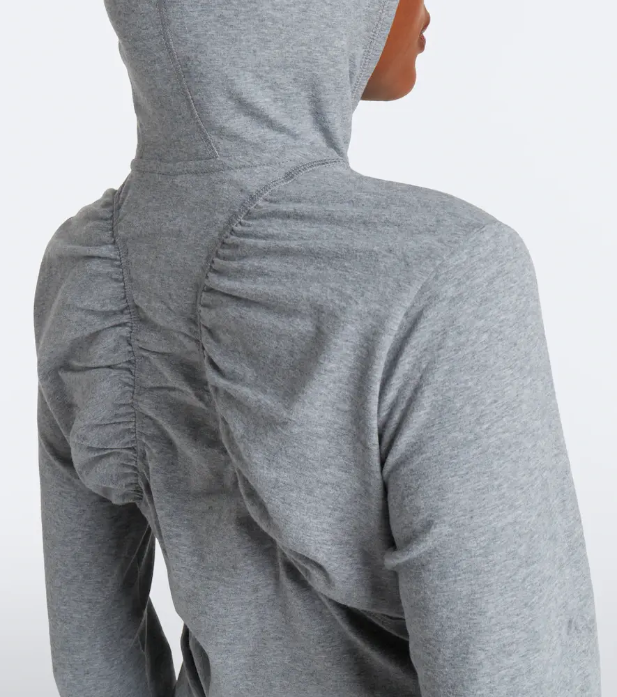 adidas by Stella McCartney Logo jersey half-zip hoodie | Thumbnail 3 adidas by Stella McCartney Logo jersey half-zip hoodie | Thumbnail 3