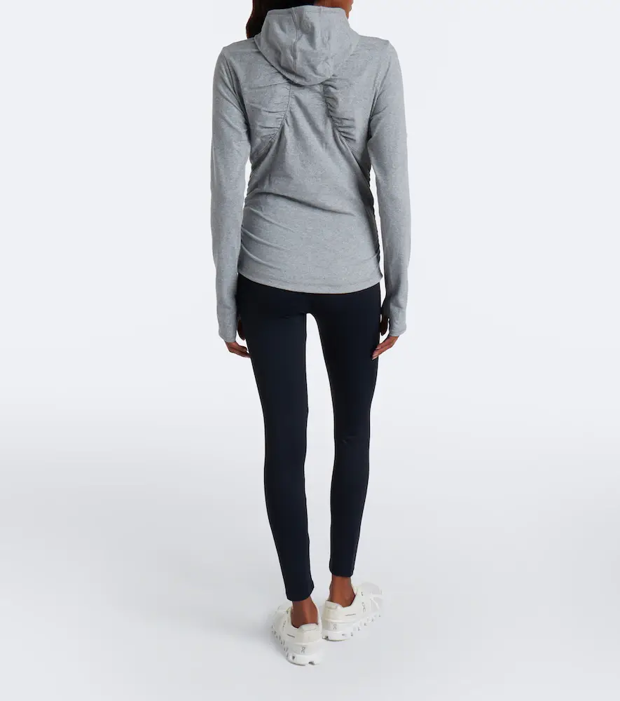 adidas by Stella McCartney Logo jersey half-zip hoodie | Thumbnail 5 adidas by Stella McCartney Logo jersey half-zip hoodie | Thumbnail 5