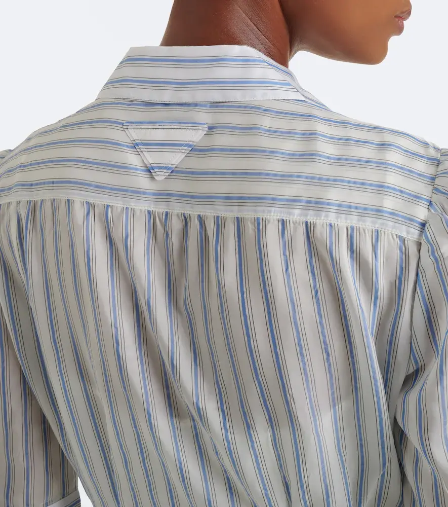 Prada Bow-detail striped shirt | Thumbnail 6 Prada Bow-detail striped shirt | Thumbnail 6