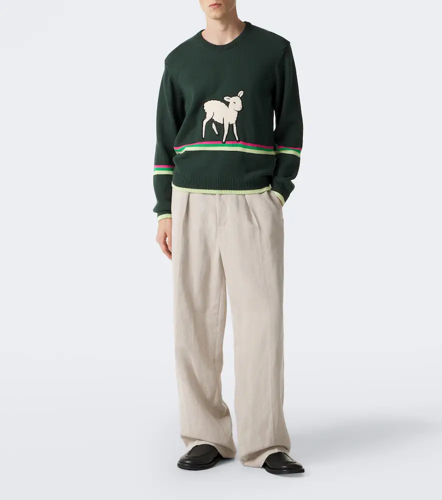JW Anderson Linen-blend wide-leg pants | Thumbnail 3 JW Anderson Linen-blend wide-leg pants | Thumbnail 3