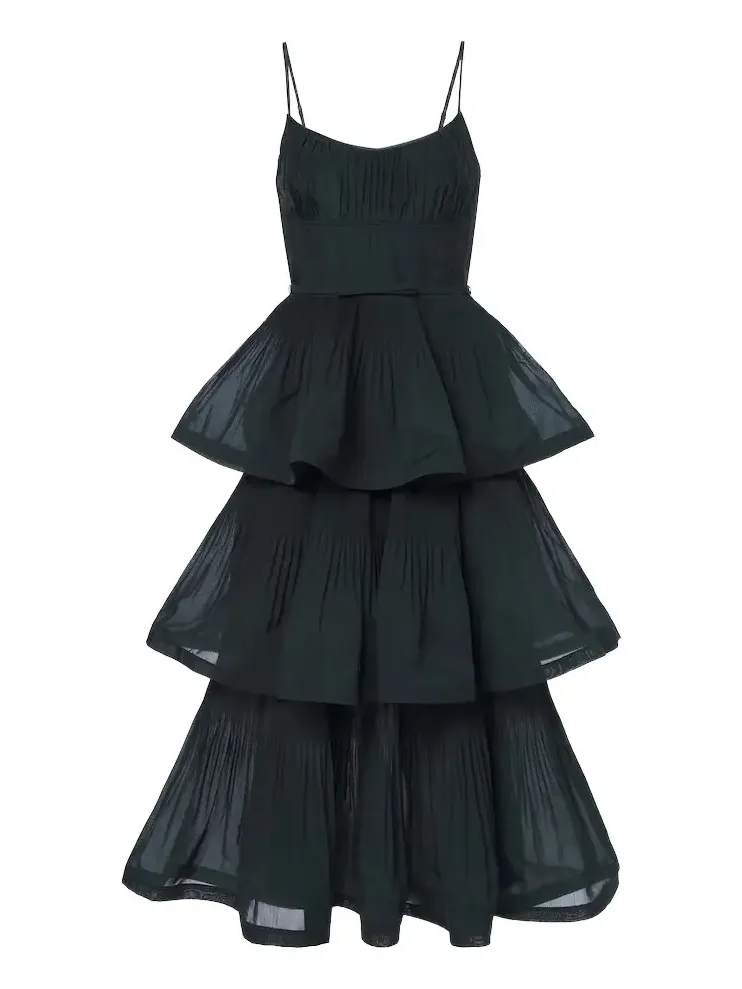 Pleated tiered bustier dress Pleated tiered bustier dress