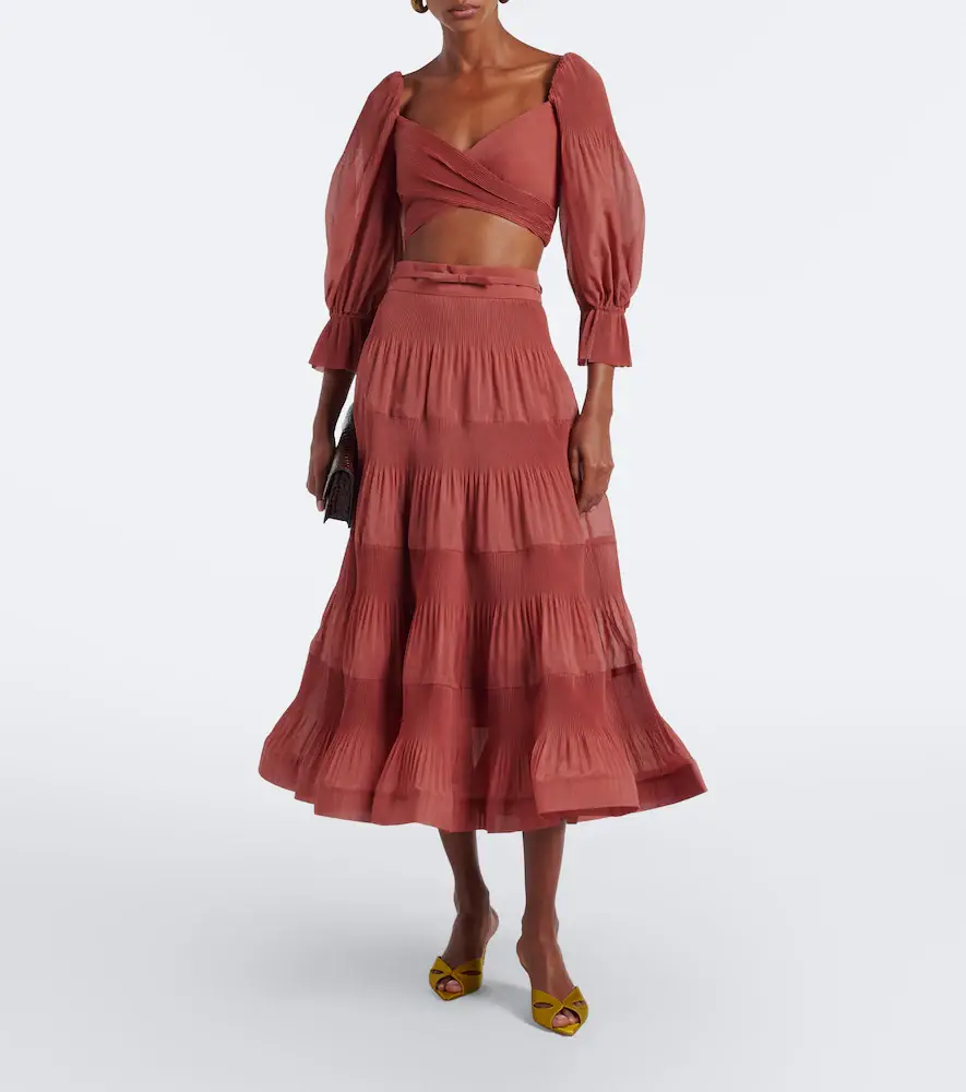 Zimmermann Pleated crop top | Thumbnail 3 Zimmermann Pleated crop top | Thumbnail 3