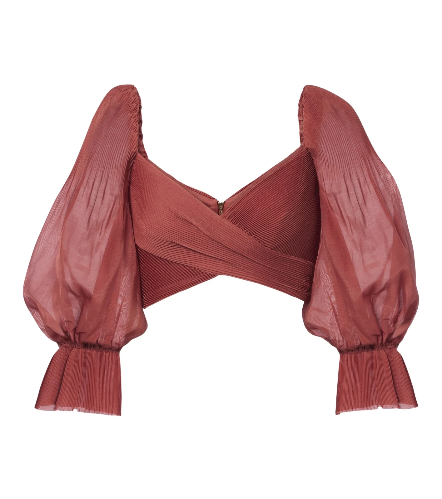 Zimmermann Pleated crop top