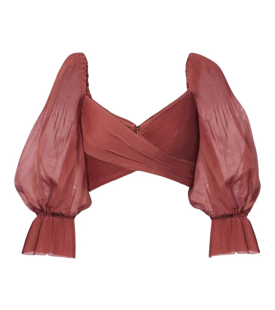 Zimmermann Pleated crop top | Image 1 Zimmermann Pleated crop top | Image 1