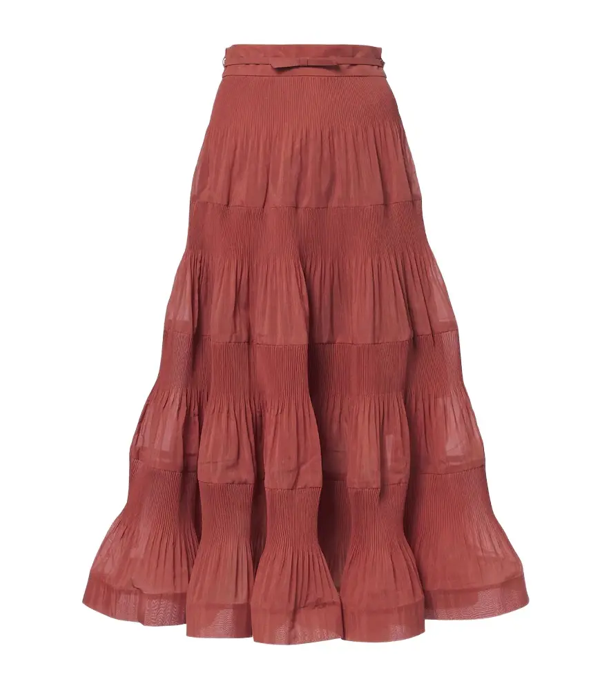 Zimmermann Belted pleated midi skirt | Image 1 Zimmermann Belted pleated midi skirt | Image 1