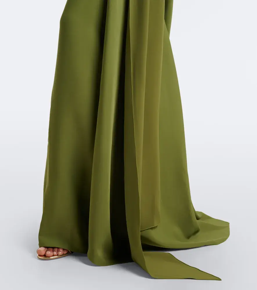 Marmar Halim Draped scarf-detail bustier gown | Thumbnail 4 Marmar Halim Draped scarf-detail bustier gown | Thumbnail 4