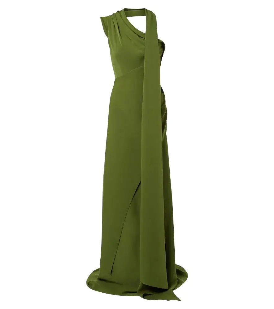 Marmar Halim Draped scarf-detail bustier gown | Image 1 Marmar Halim Draped scarf-detail bustier gown | Image 1