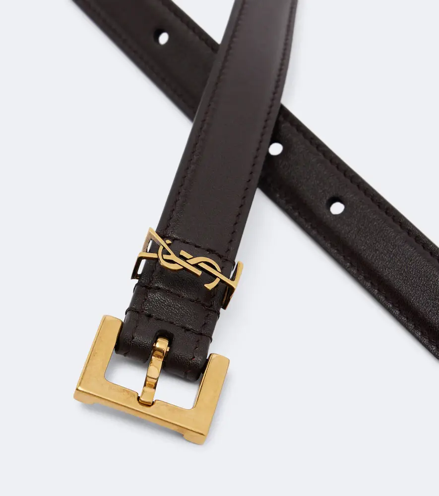 Saint Laurent Cassandre leather belt | Thumbnail 2 Saint Laurent Cassandre leather belt | Thumbnail 2