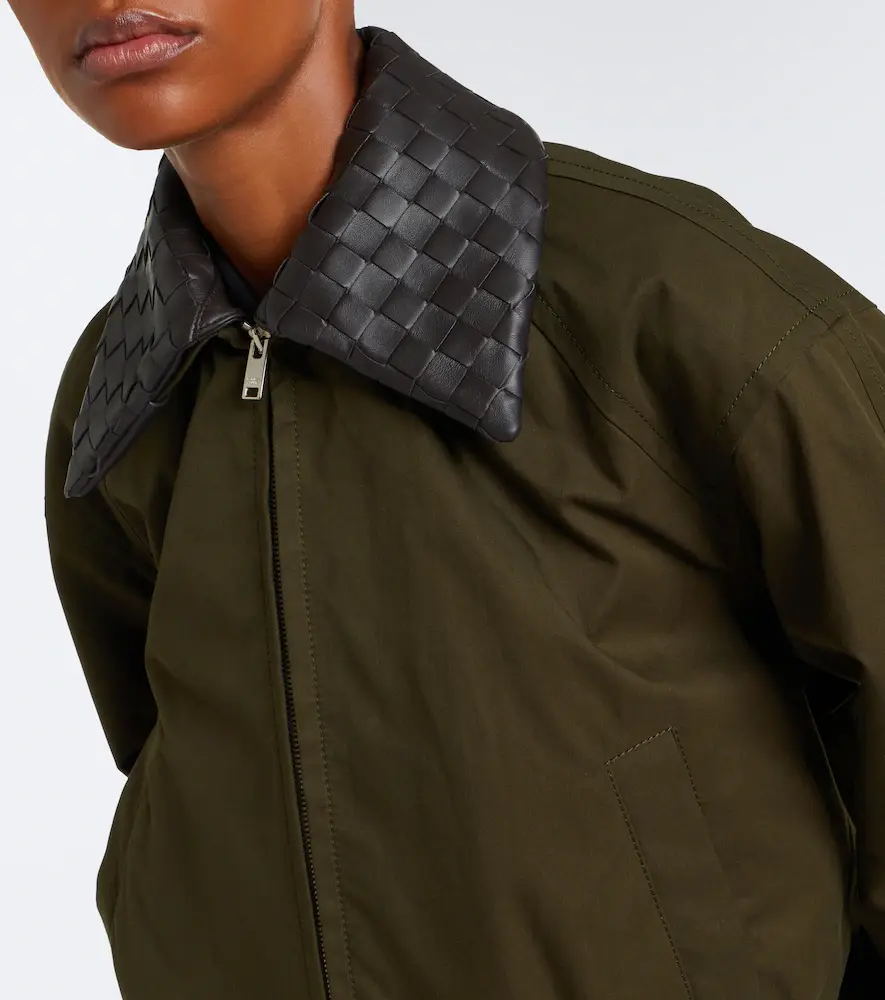 Bottega Veneta Intrecciato cotton blouson jacket | Thumbnail 5 Bottega Veneta Intrecciato cotton blouson jacket | Thumbnail 5
