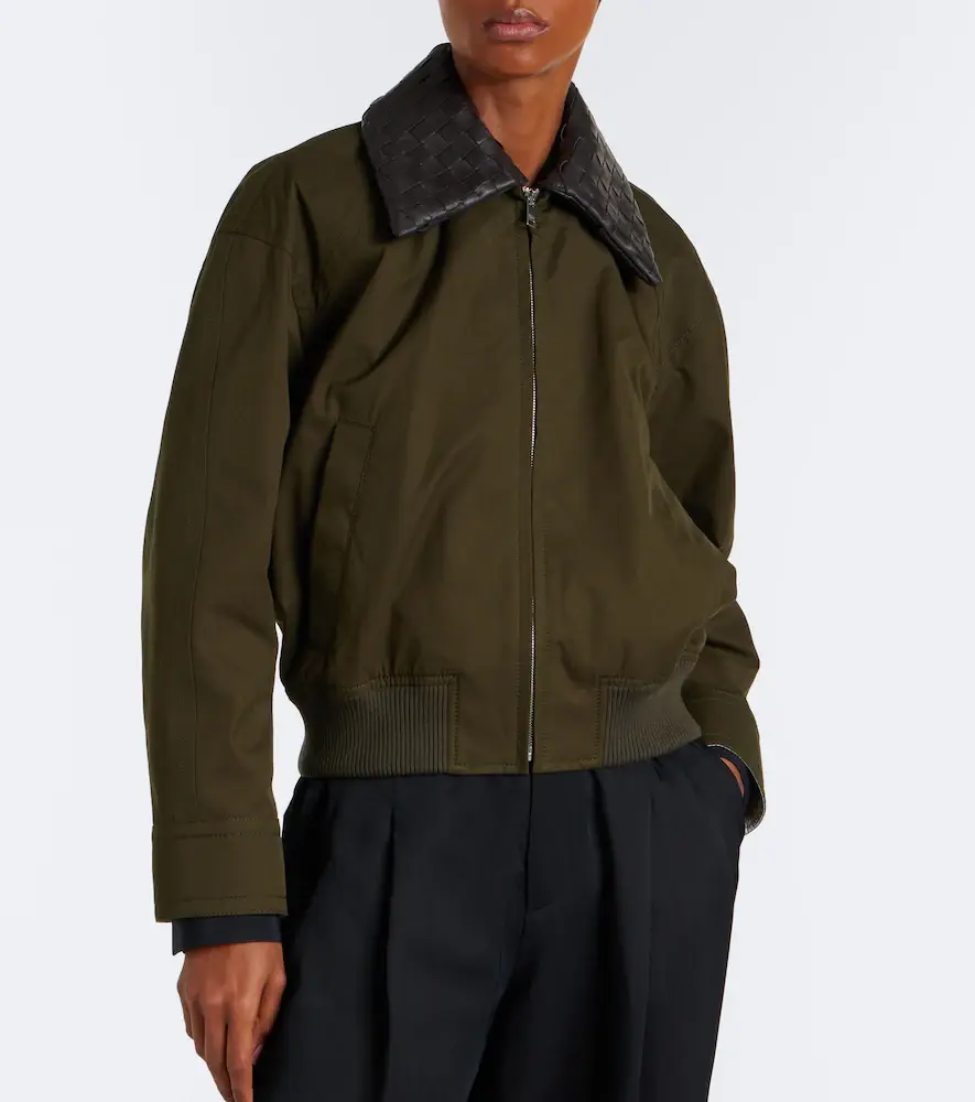 Bottega Veneta Intrecciato cotton blouson jacket | Thumbnail 7 Bottega Veneta Intrecciato cotton blouson jacket | Thumbnail 7