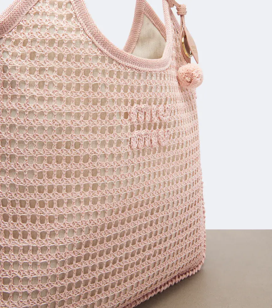 Miu Miu Ivy crochet shopper | Thumbnail 2 Miu Miu Ivy crochet shopper | Thumbnail 2