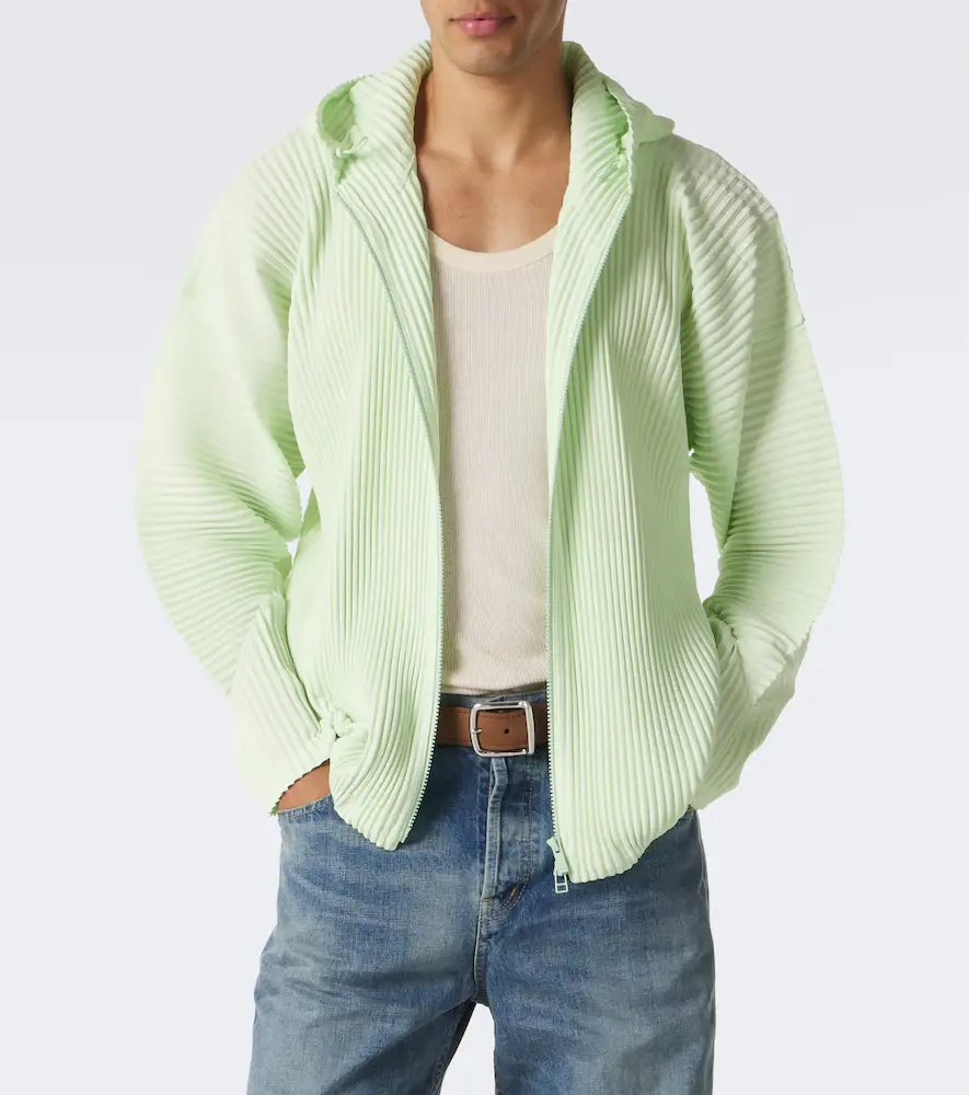Homme Plissé Issey Miyake Homme Plissé Issey Miyake Monthly Colors: July zip-up hoodie | Thumbnail 2