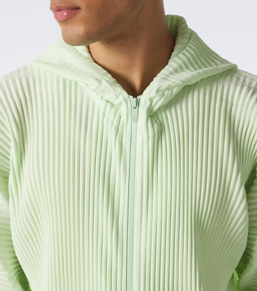 Homme Plissé Issey Miyake Homme Plissé Issey Miyake Monthly Colors: July zip-up hoodie | Thumbnail 5