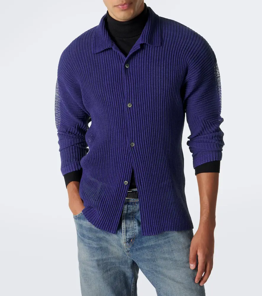 Homme Plissé Issey Miyake Homme Plissé Issey Miyake Rustic Mesh pleated shirt | Thumbnail 2