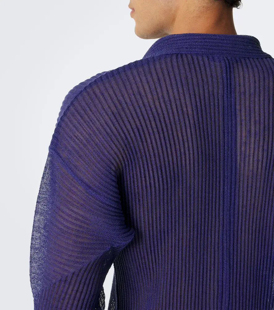 Homme Plissé Issey Miyake Homme Plissé Issey Miyake Rustic Mesh pleated shirt | Thumbnail 3